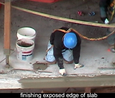 edge of floor slabs are exposed as design element
